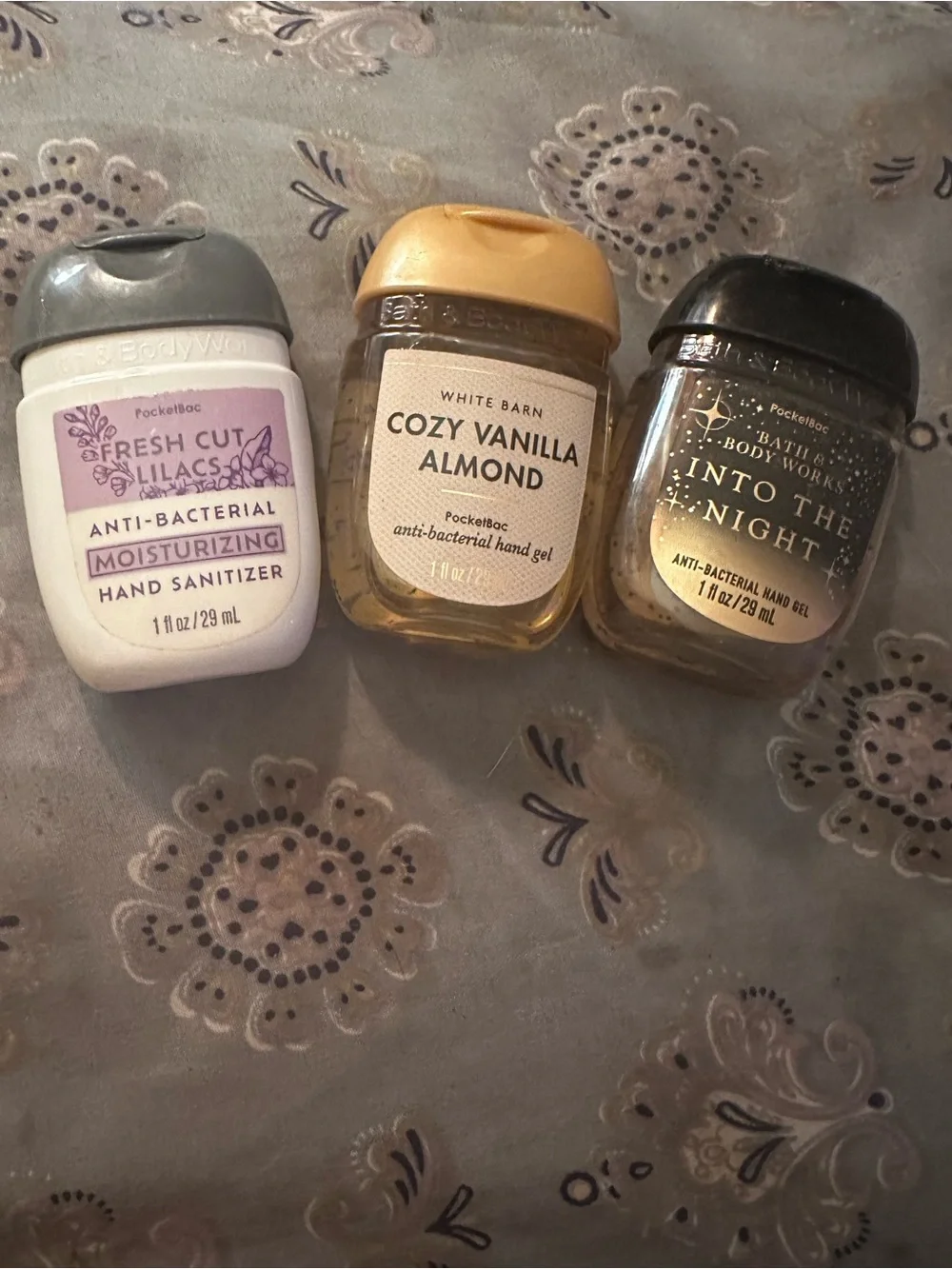 Bath & Body Works PocketBac Trio - Gray, Tan, Black Caps